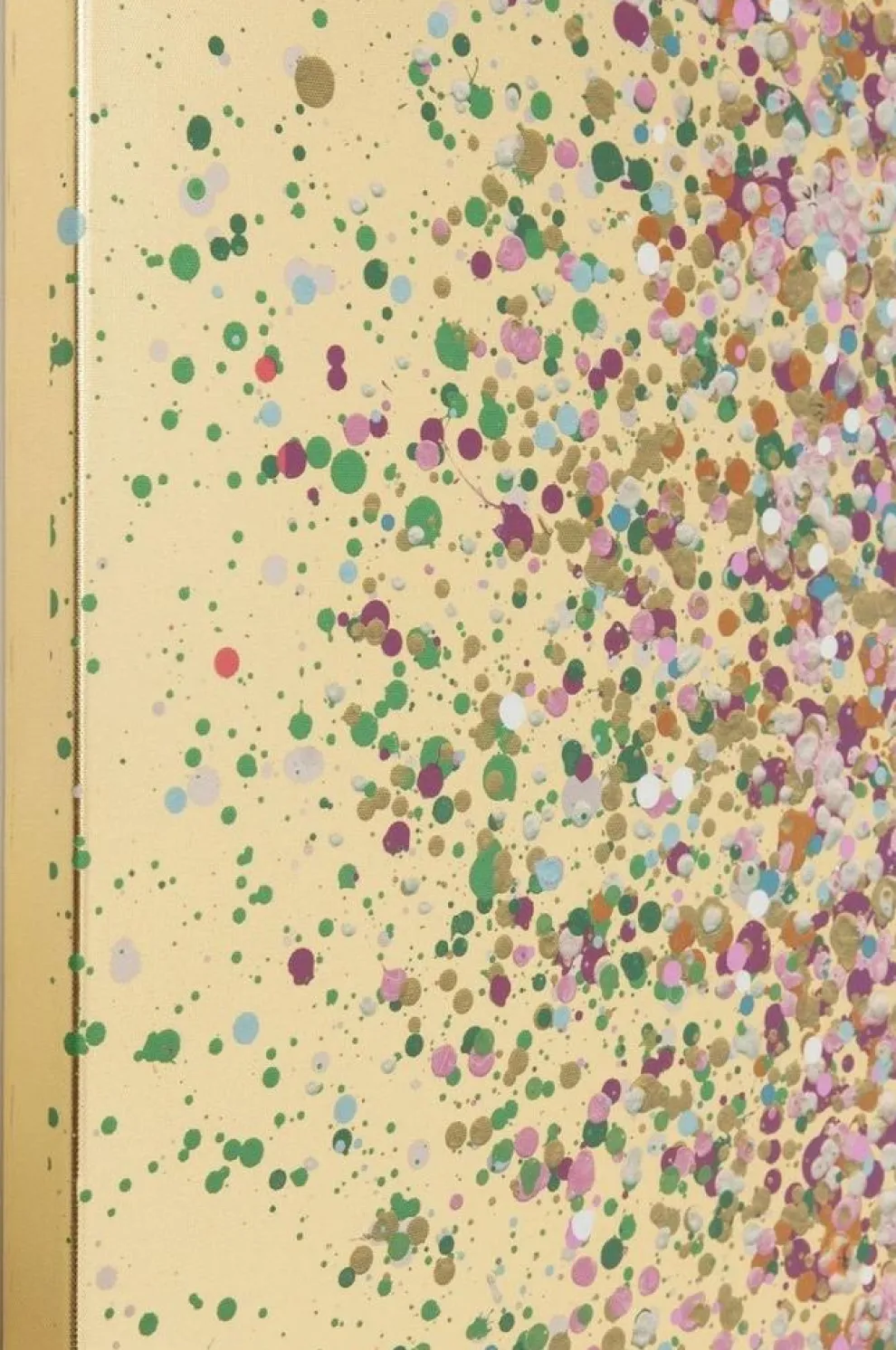 Schilderij Touched Flower Boat Goud-Roze 100x80cm