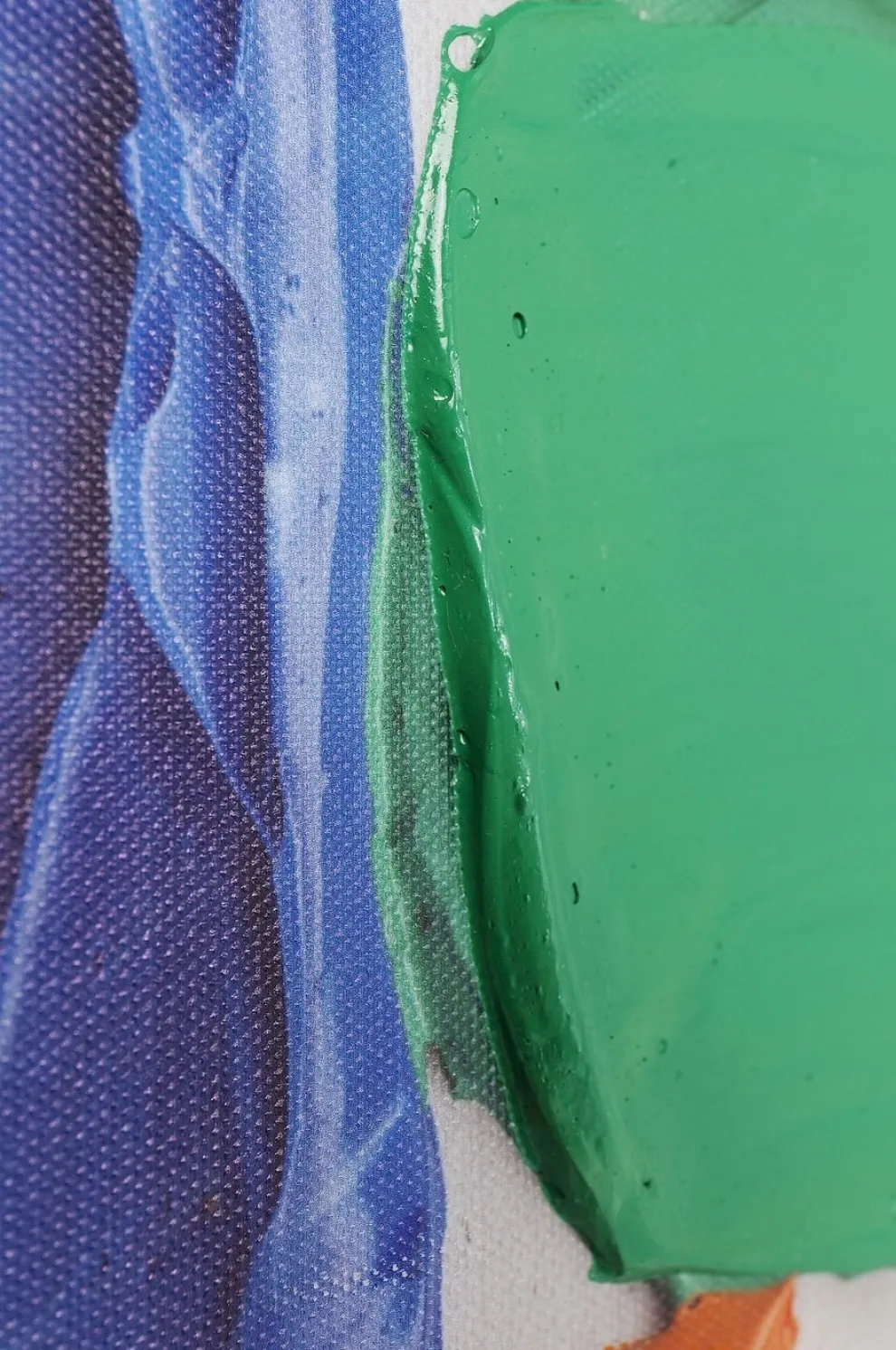 Schilderij Touched Colorful Dots 140x200cm