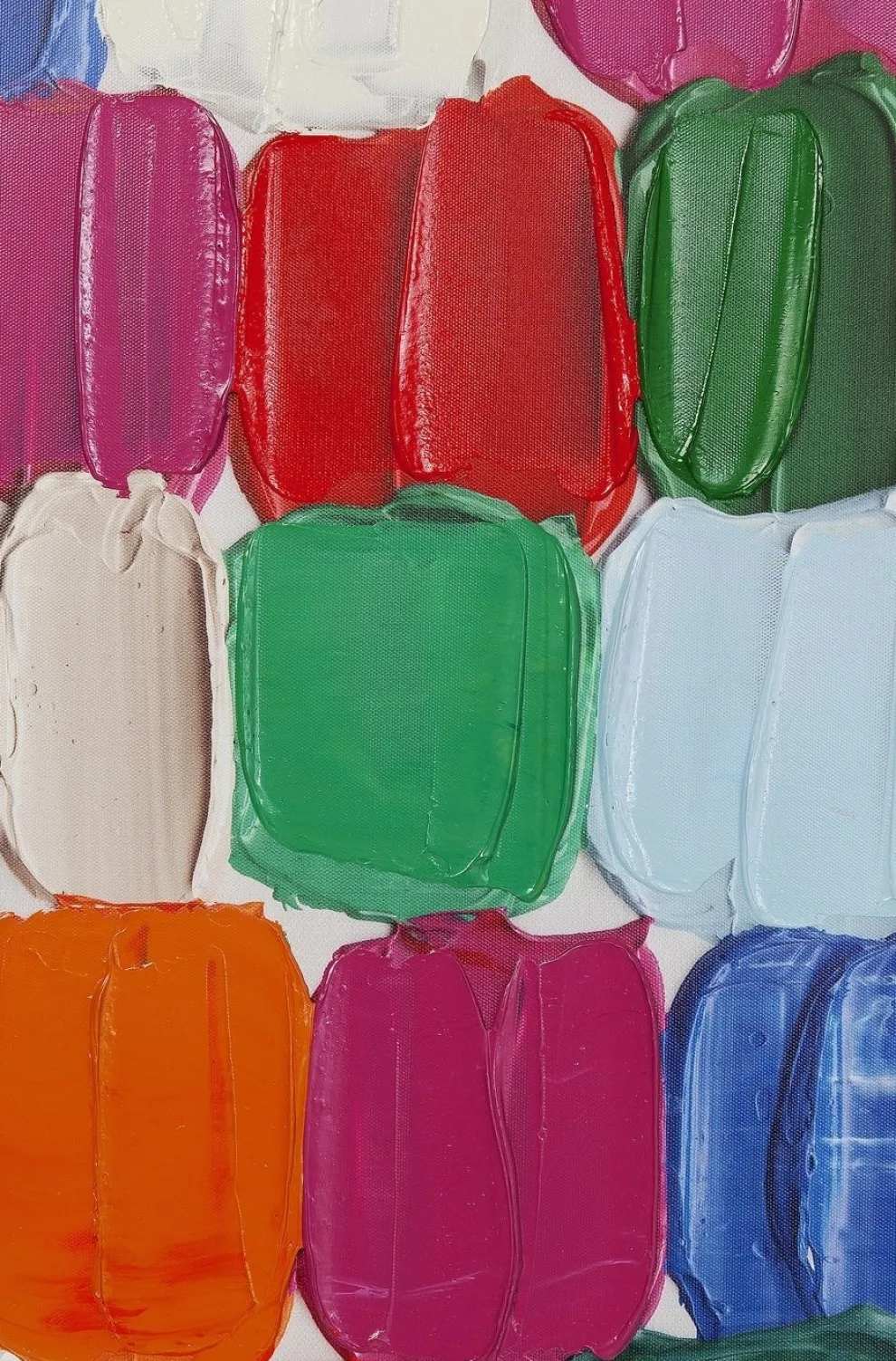 Schilderij Touched Colorful Dots 140x200cm