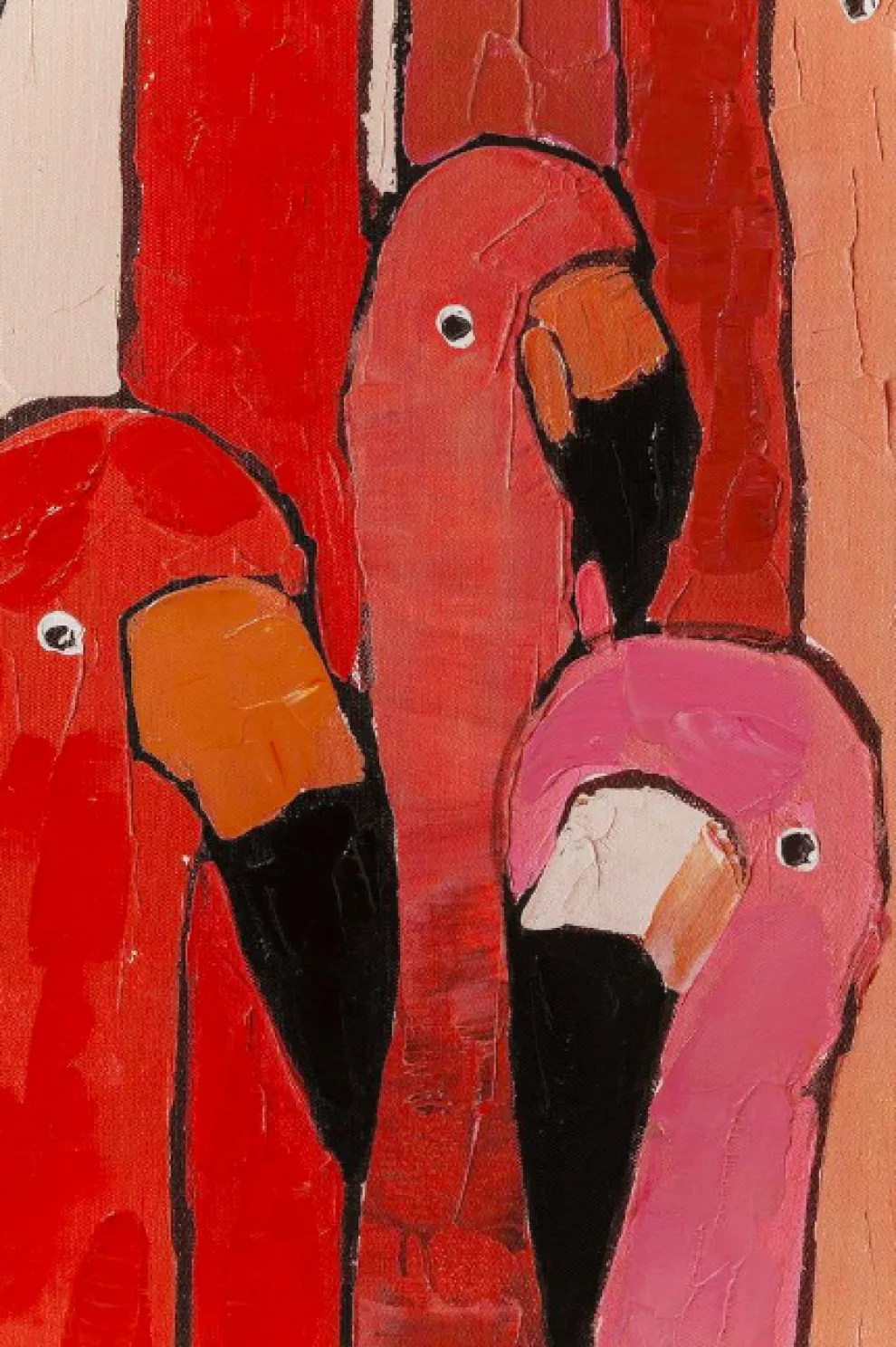 Schilderij Touched Flamingo Meeting 120x90cm