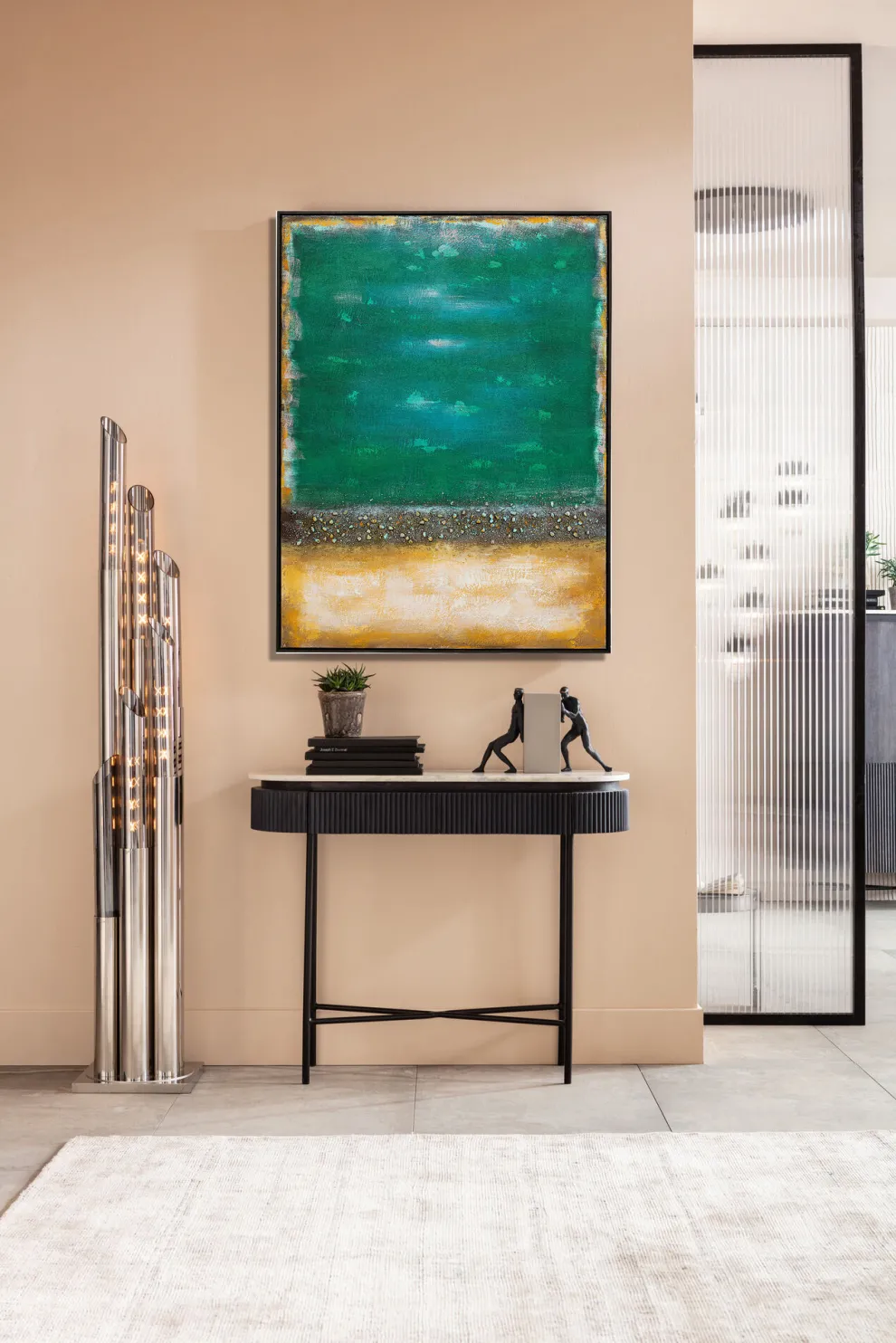 Schilderij Vista Green 90x120cm