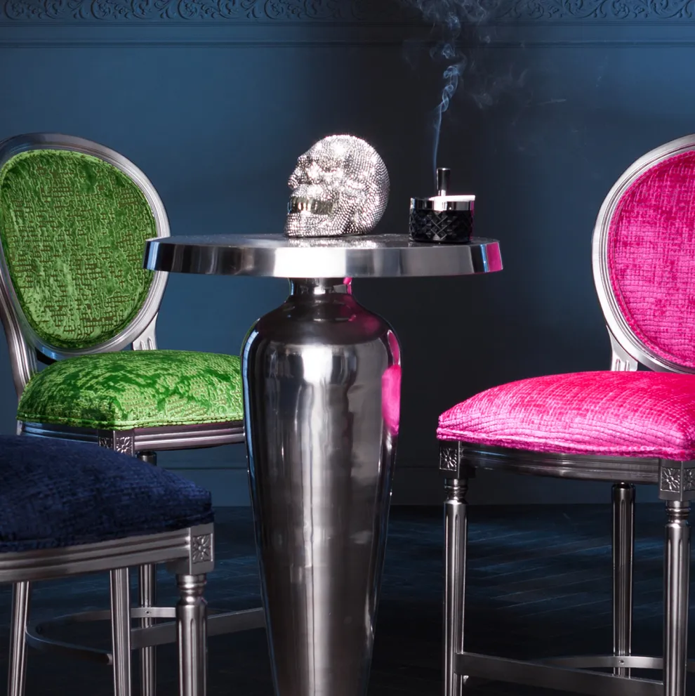 Spaarpot Skull Crystal Zilver