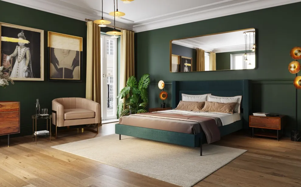 Spiegel Curve Rechthoekig Messing 70x200cm