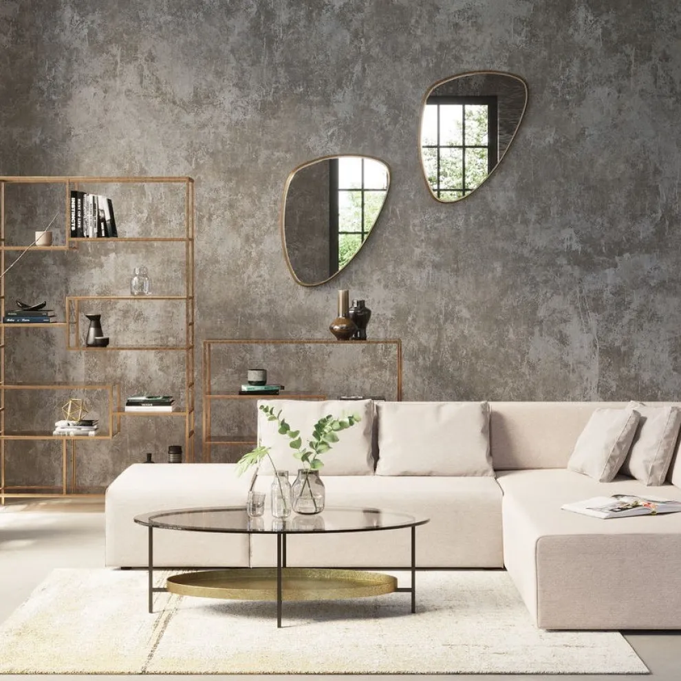 Spiegel Jetset Goud 56x83cm