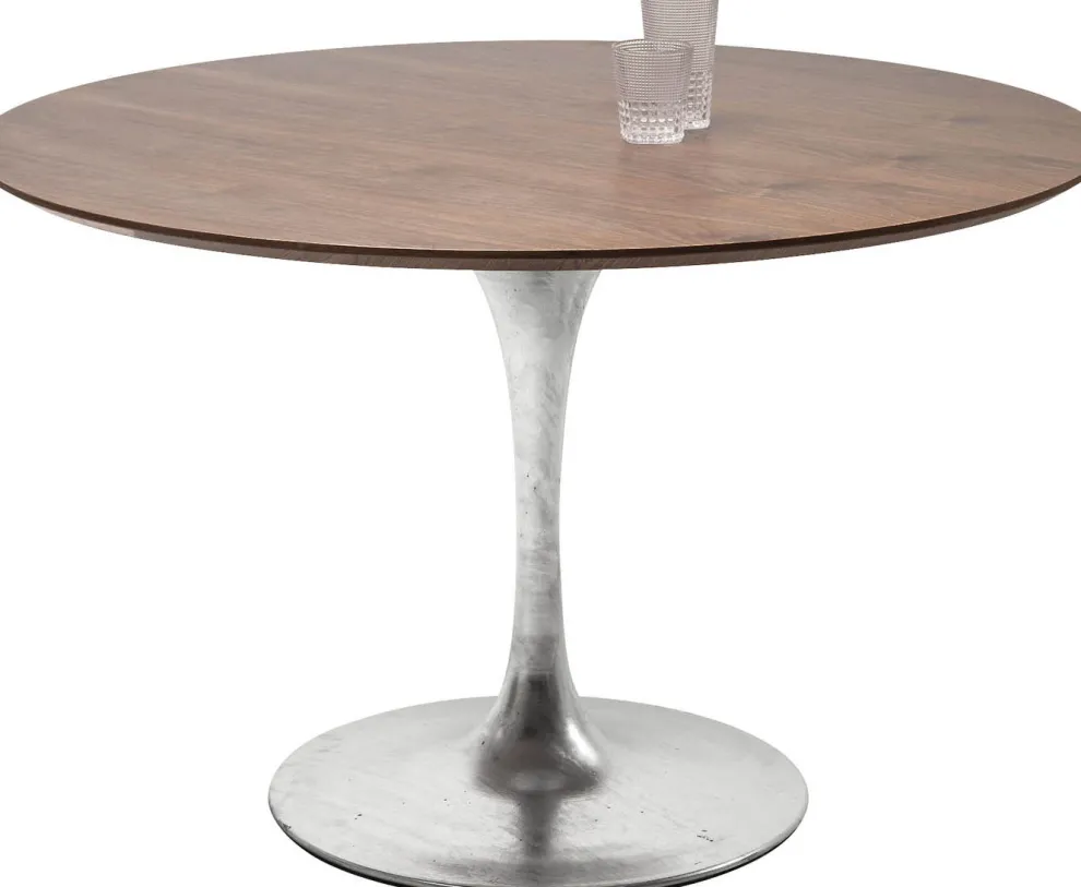 Tafelblad Invitation Round Walnut 120cm