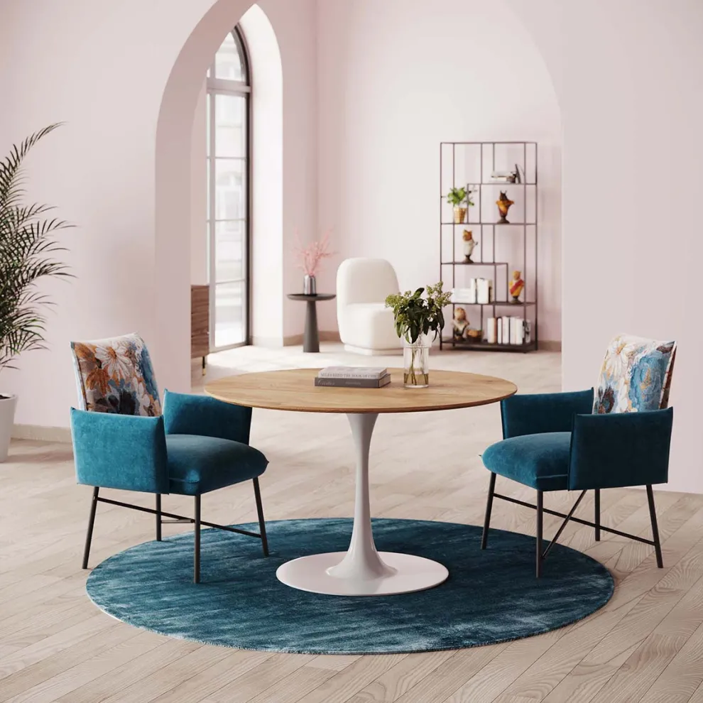 Tafelblad Invitation Round Oak 90cm