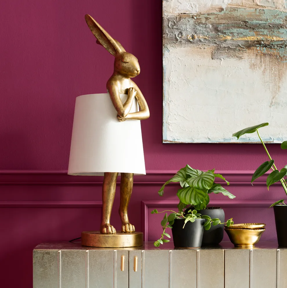 Tafellamp Animal Konijn Goud 88cm