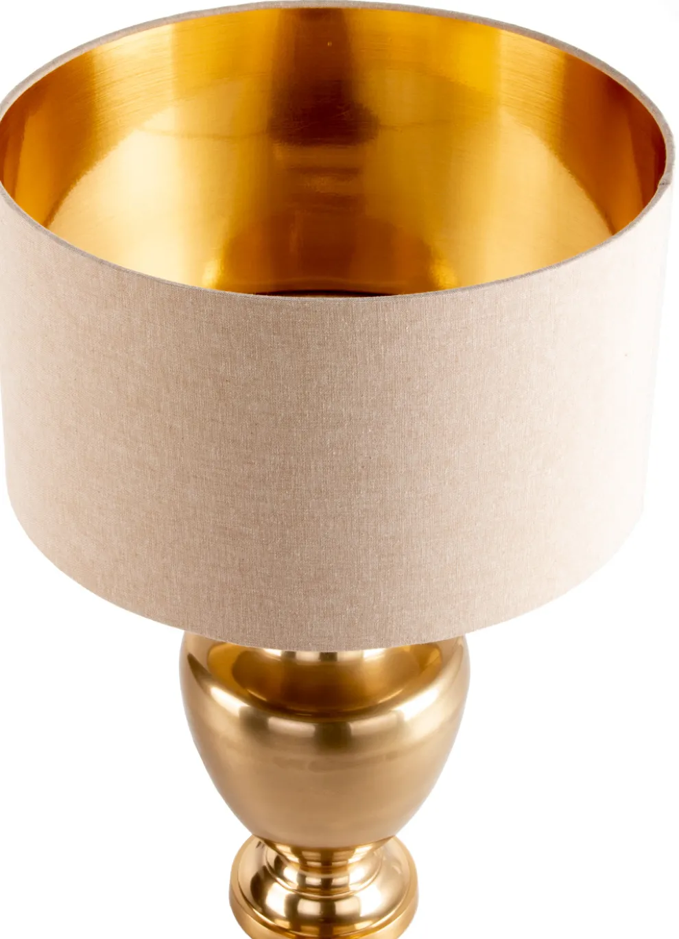 Tafellamp Barock Goud Beige
