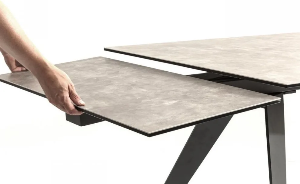 Uitschuiftafel Amsterdam Donker 160(40+40)x90cm