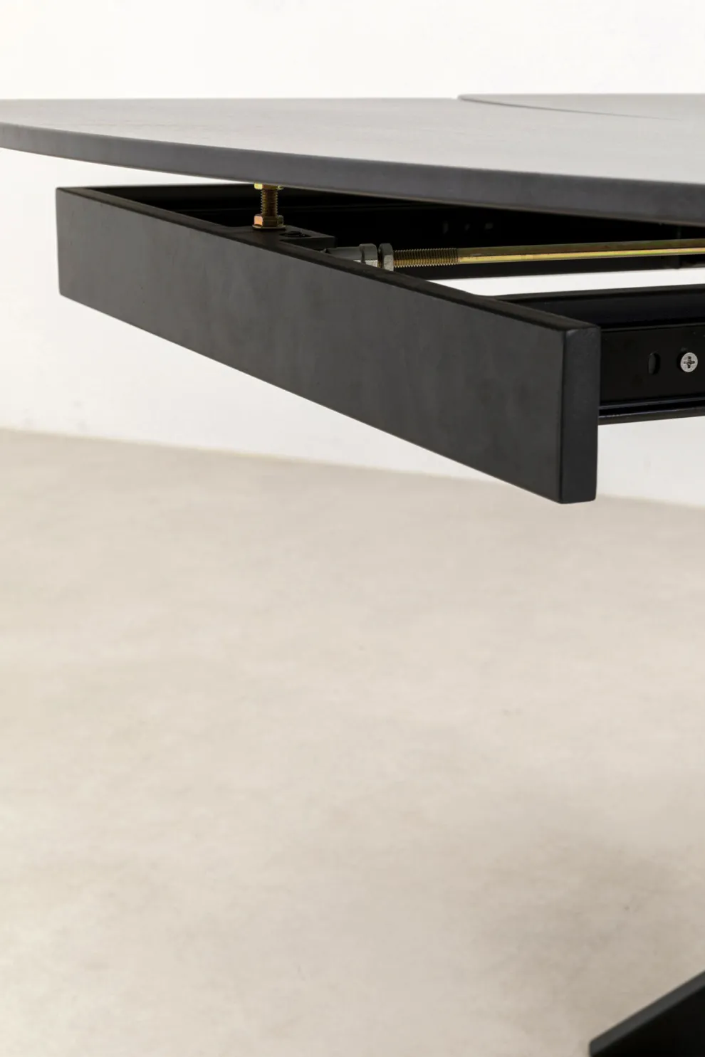 Uitschuiftafel Twist Black 120(30+30)x90cm