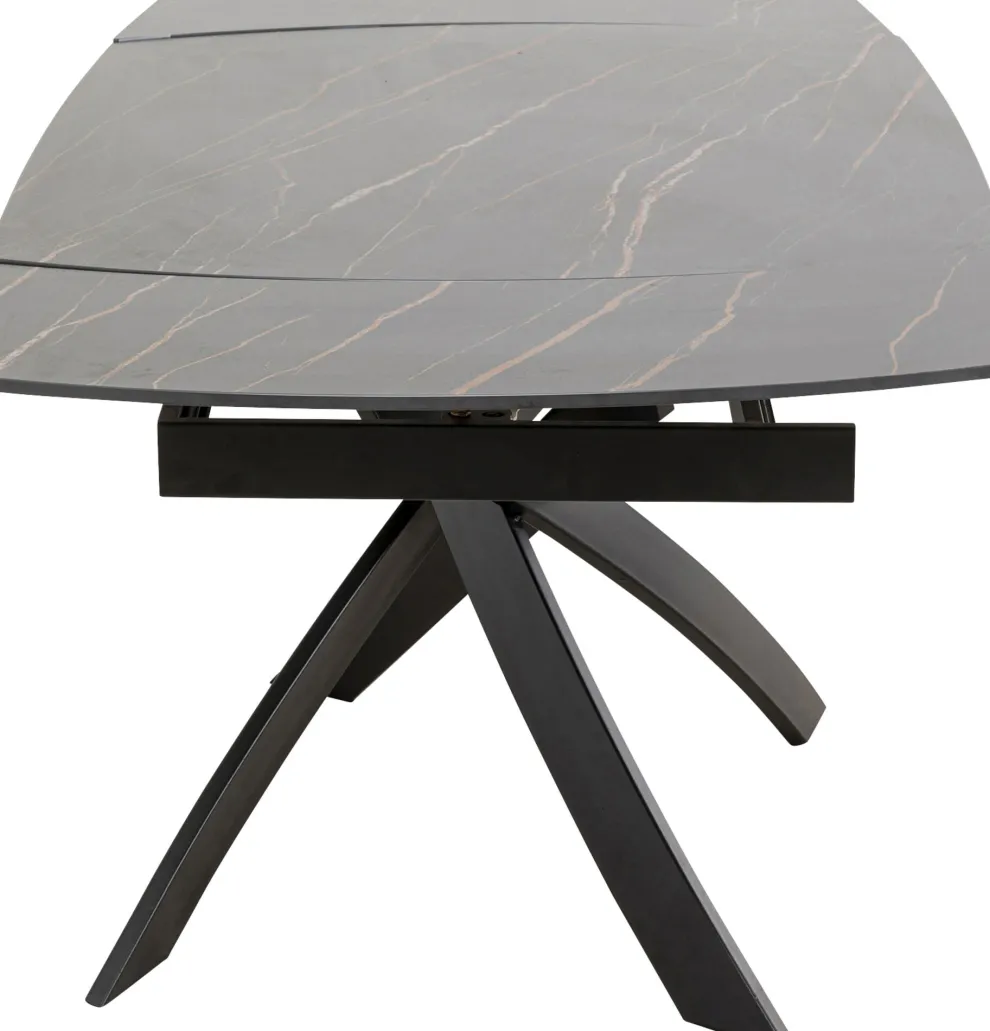 Uitschuiftafel Twist Black 120(30+30)x90cm