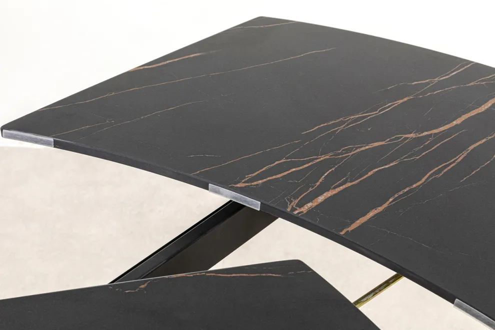 Uitschuiftafel Twist Black 120(30+30)x90cm