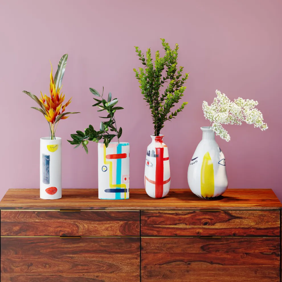 Vaas Art Face Colore 38cm