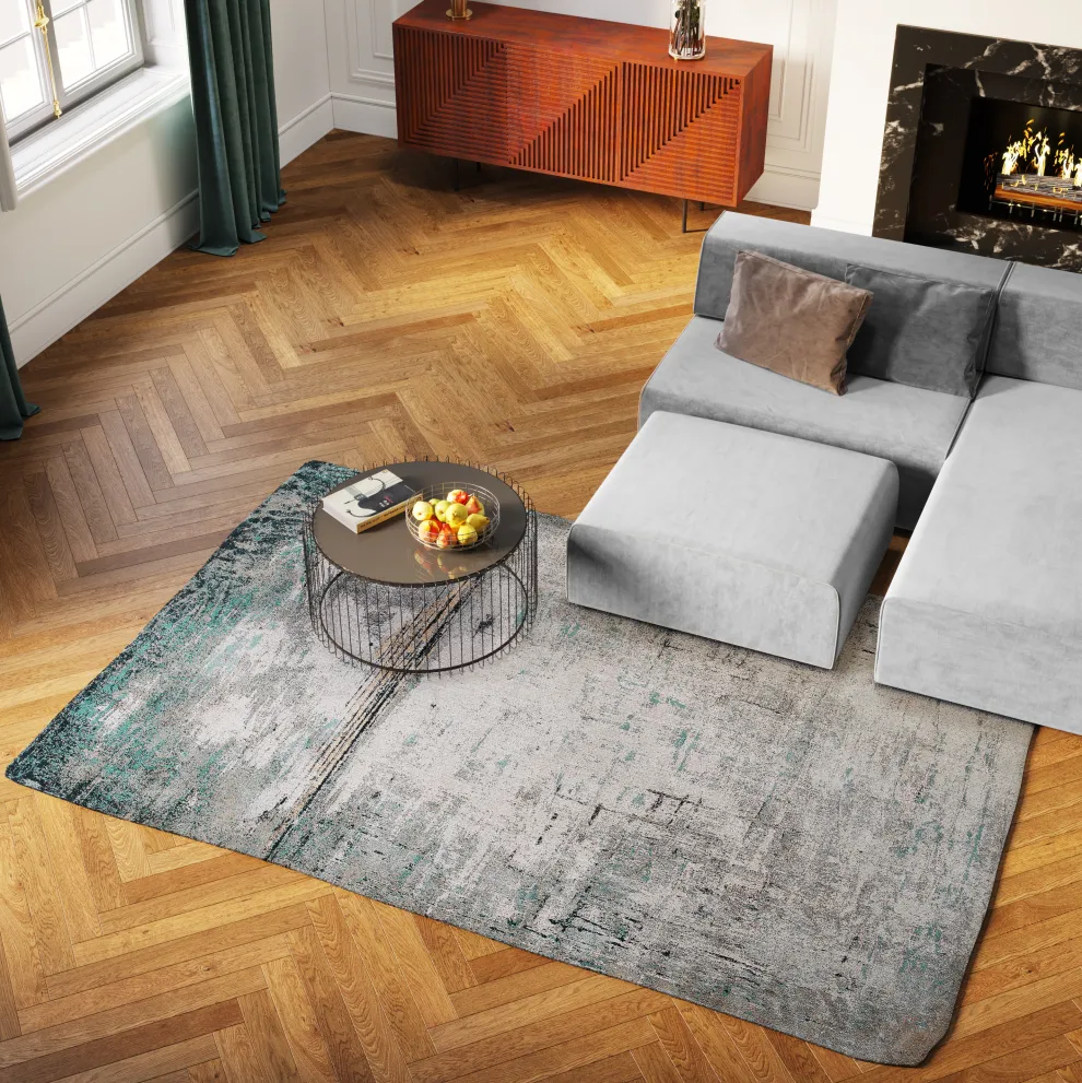 Vloerkleed Abstract Lichtblauw 200x300cm