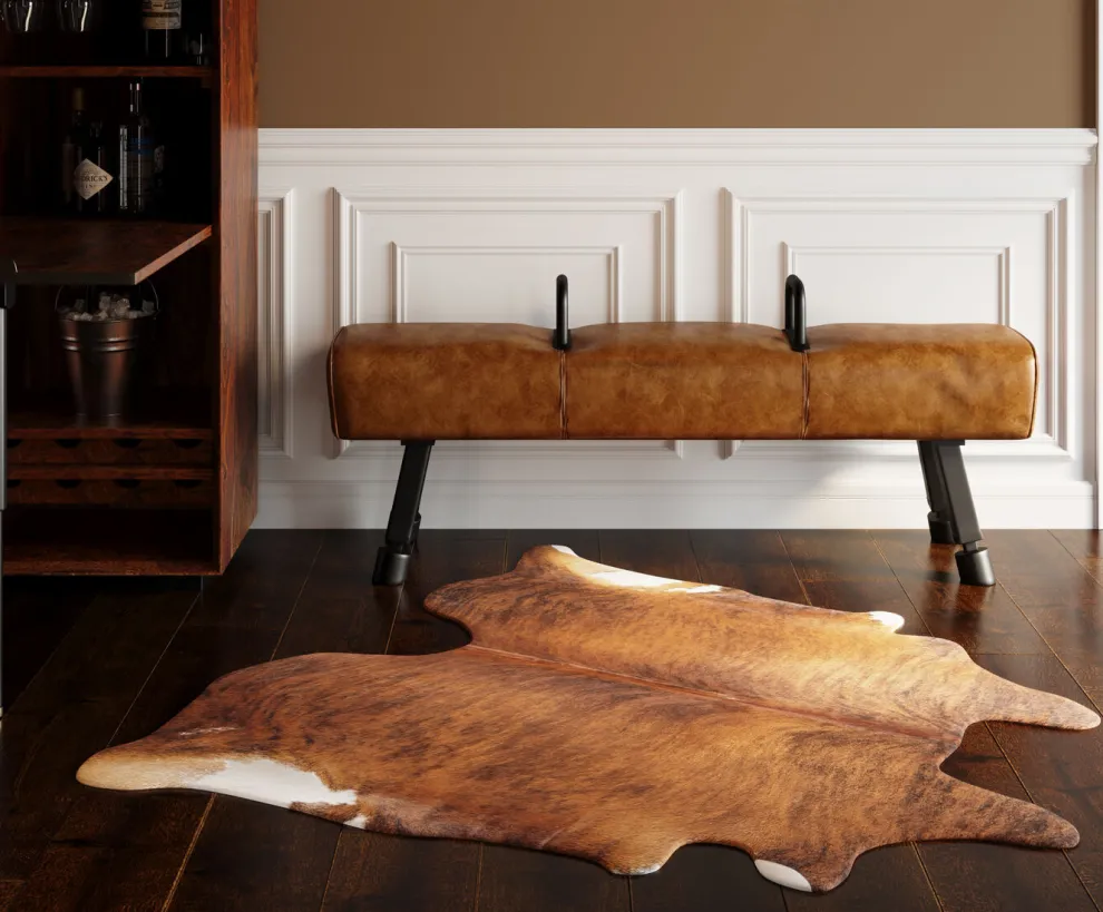 Vloerkleed Hide Bruin-Wit 150x190cm