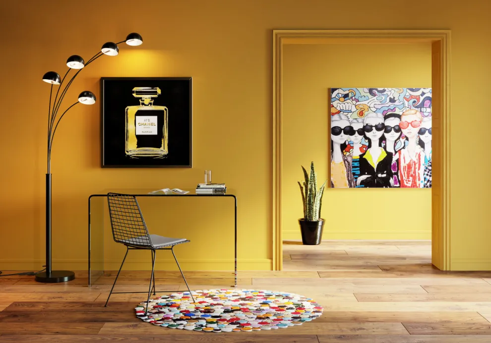 Vloerlamp Five Fingers Mat Zwart