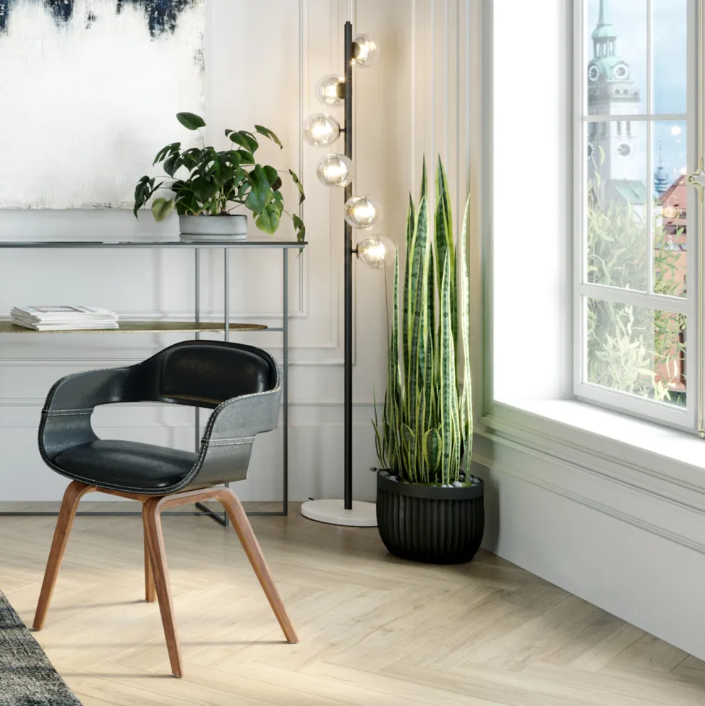 Vloerlamp Scala Balls Zwart 160cm