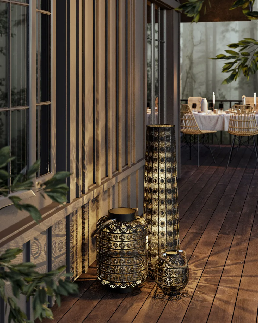 Vloerlamp Sultan Kegelvormig 120cm