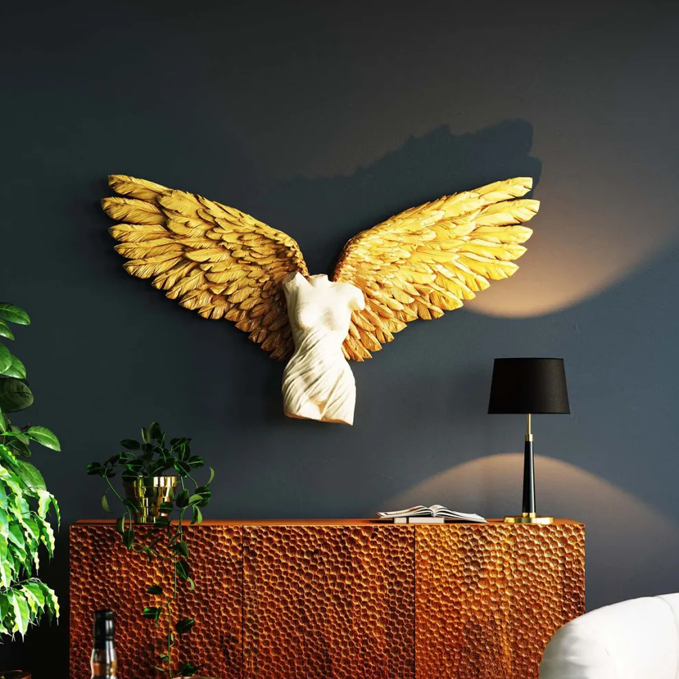 Wanddecoratie Guardian Angel Female 124x71cm