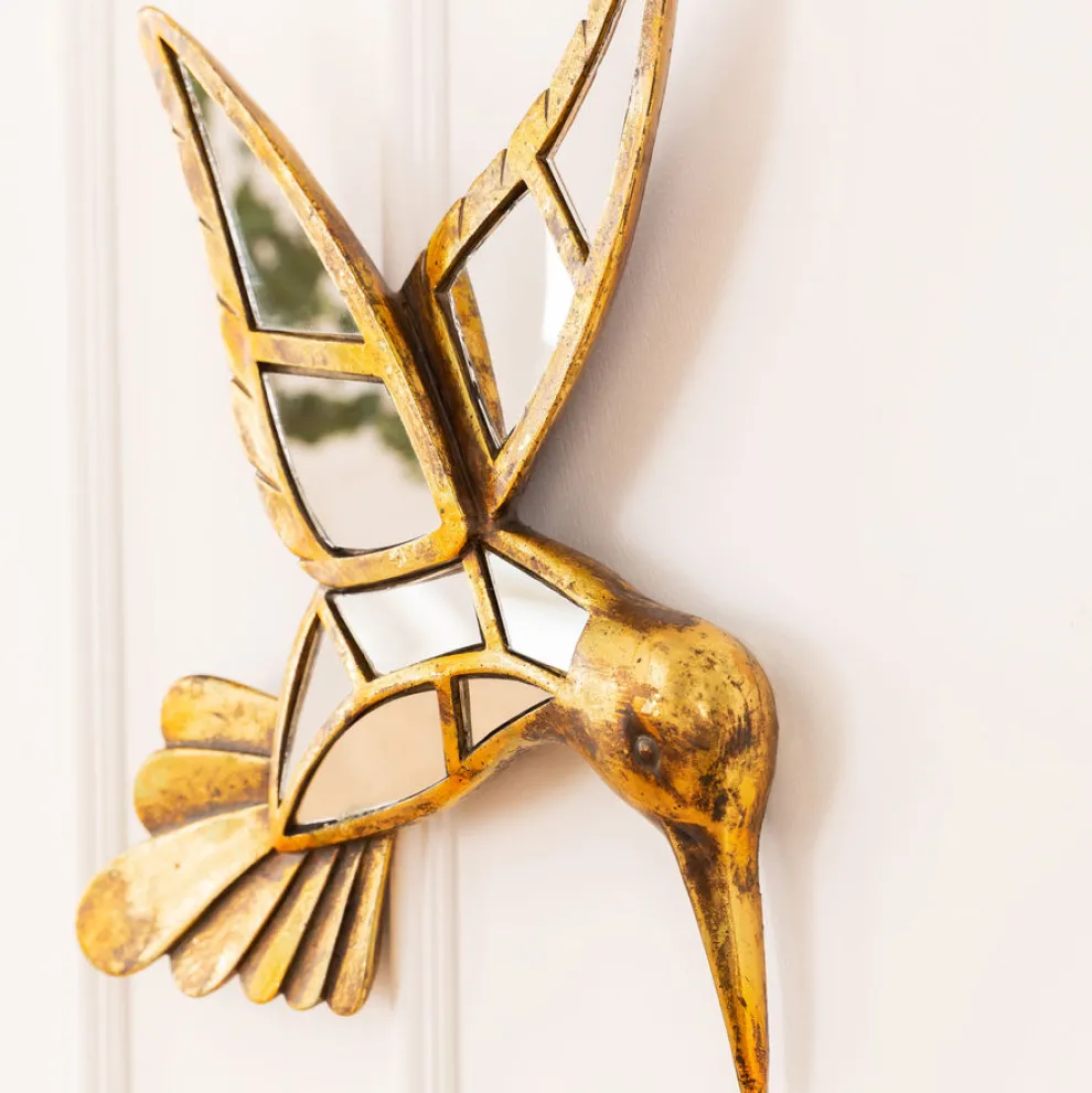 Wanddecoratie Hummingbird Spiegel 32cm
