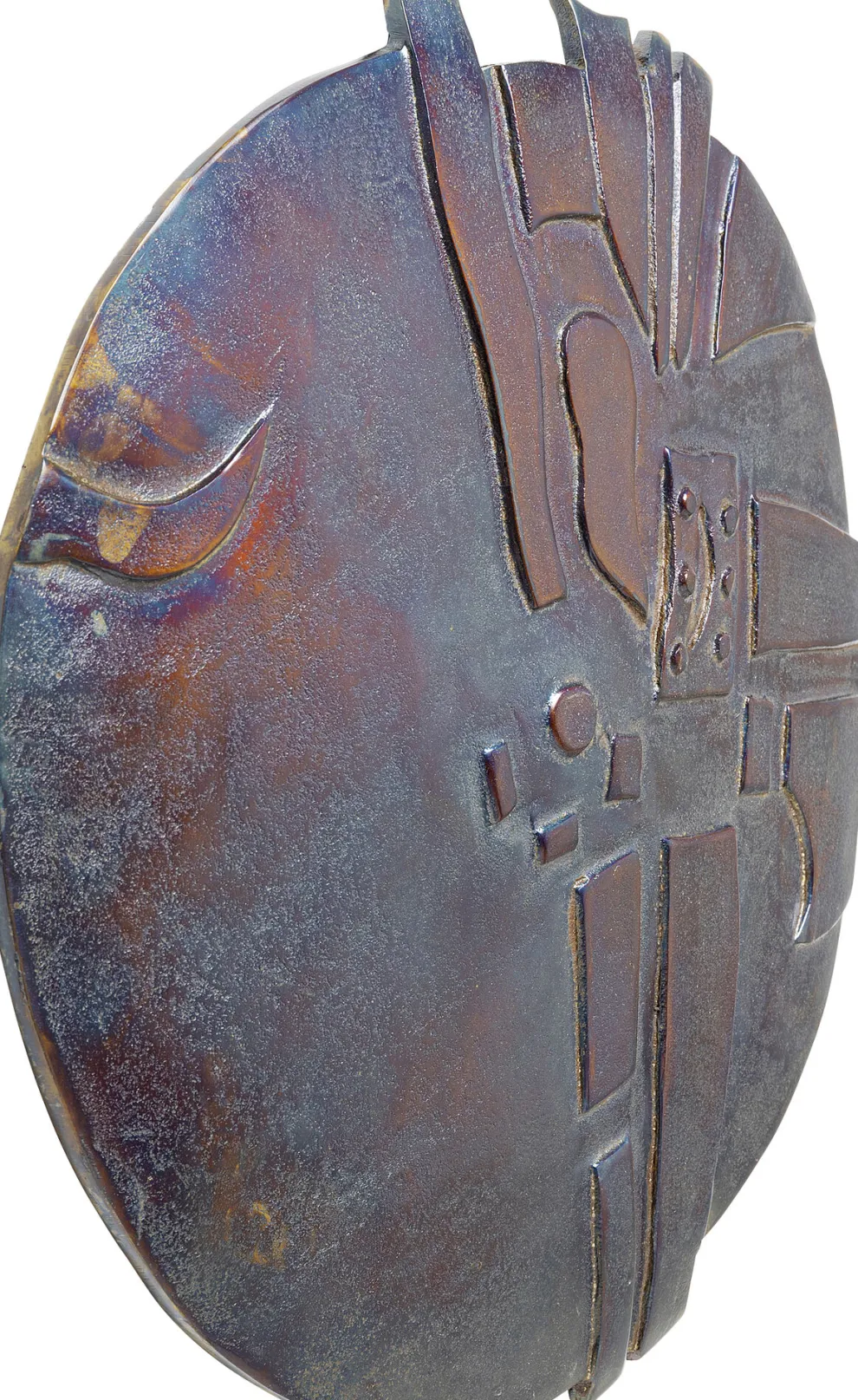 Wanddecoratie Kala Antique Anthracite Ø45cm