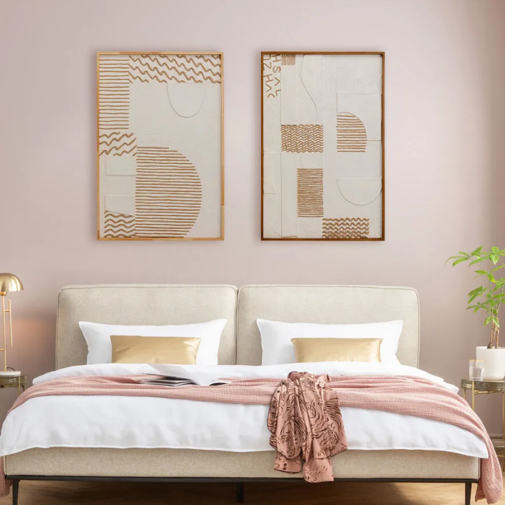 Wanddecoratie Sandy Waves 81x122cm