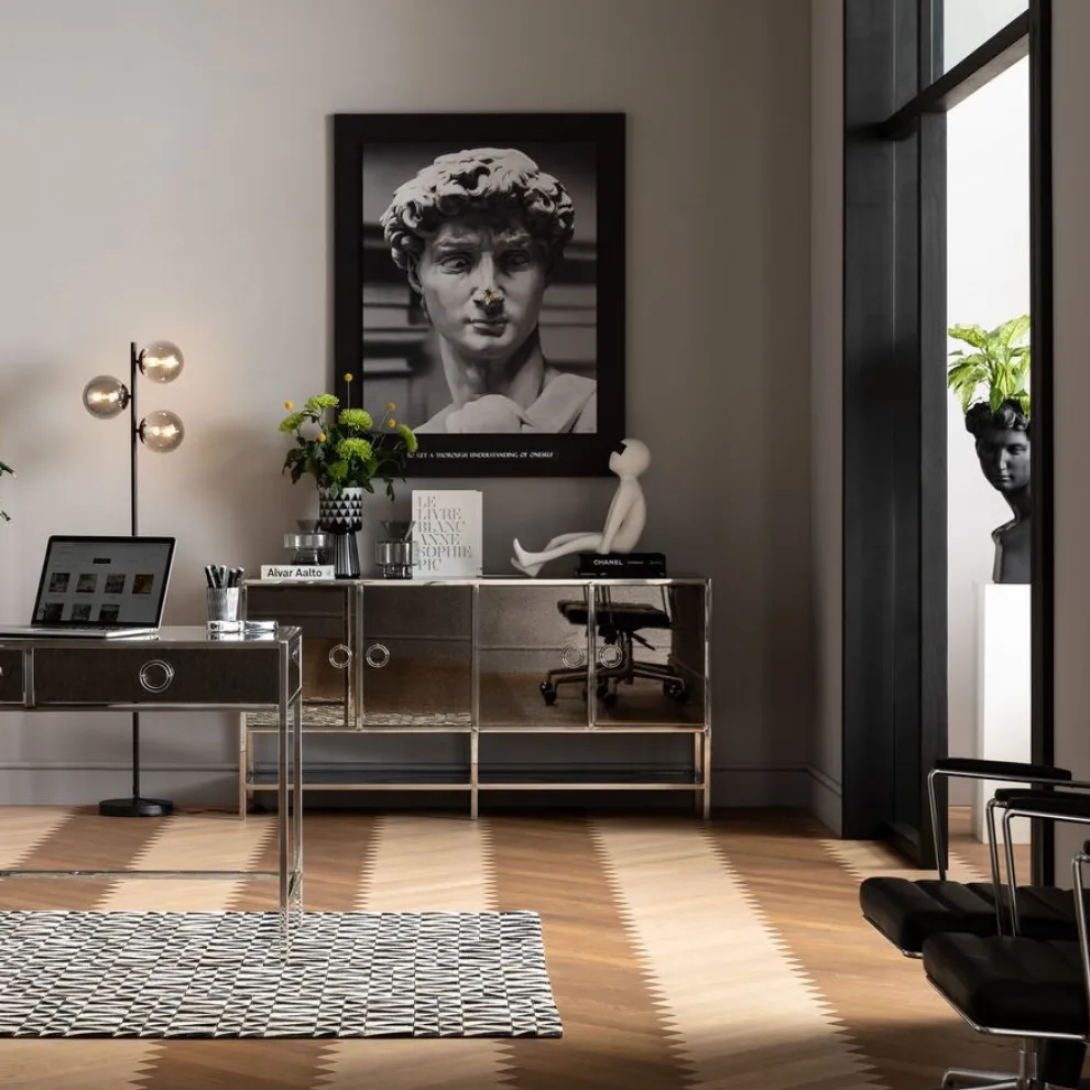 Wandfoto Foto Statue 100x125cm