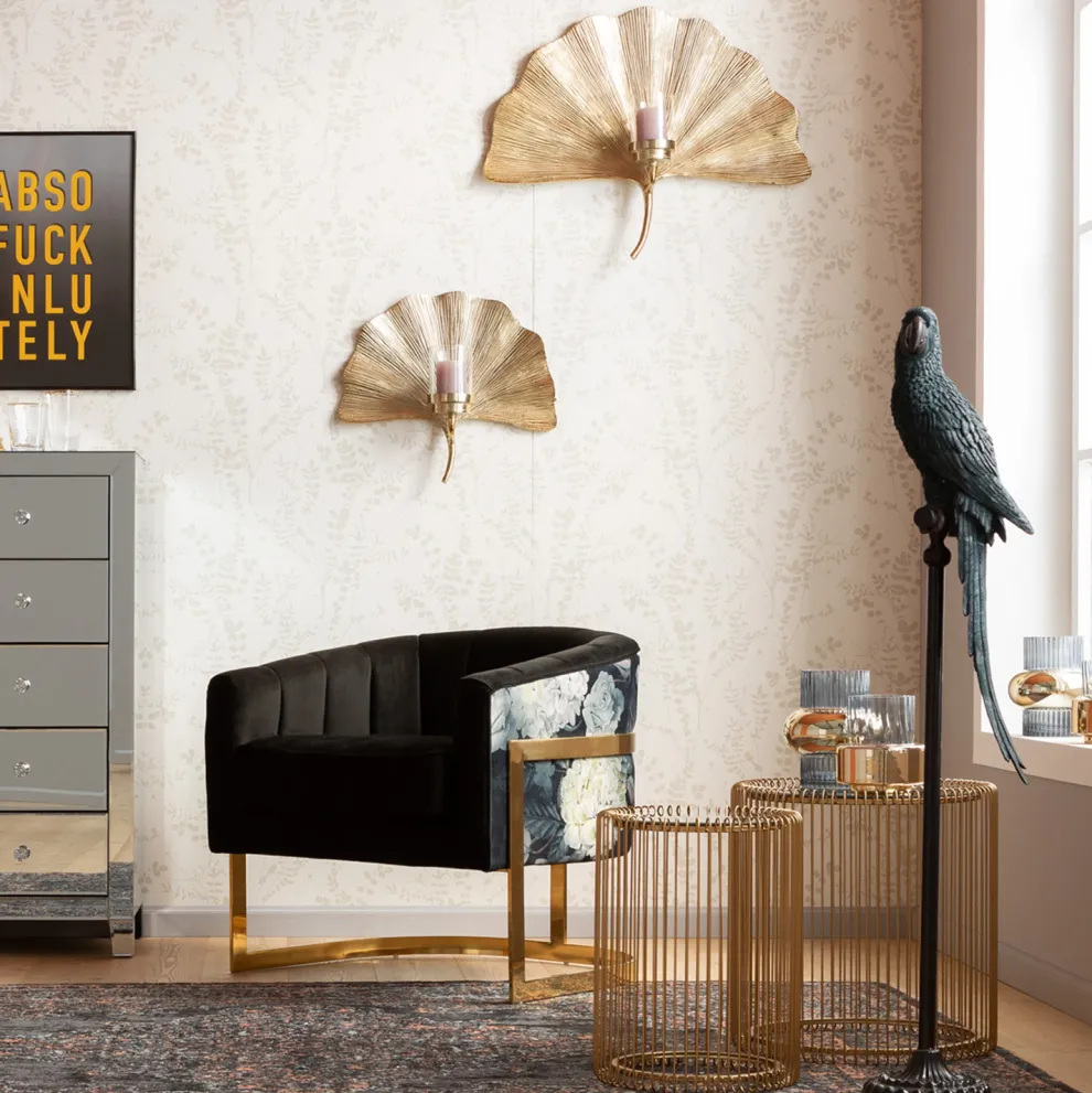 Wandkandelaar Ginkgo Leaf 60cm