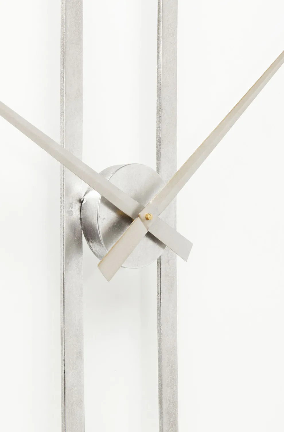 Wandklok Clip Zilver Ø60cm