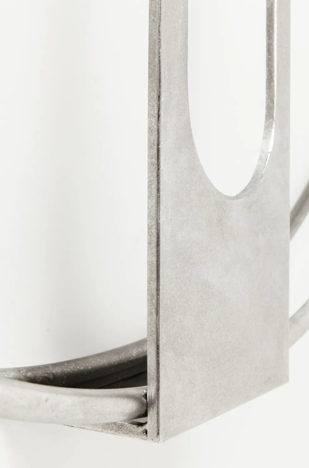 Wandklok Clip Zilver Ø60cm