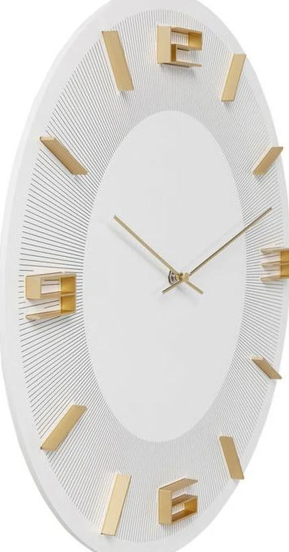 Wandklok Leonardo Wit-Goud