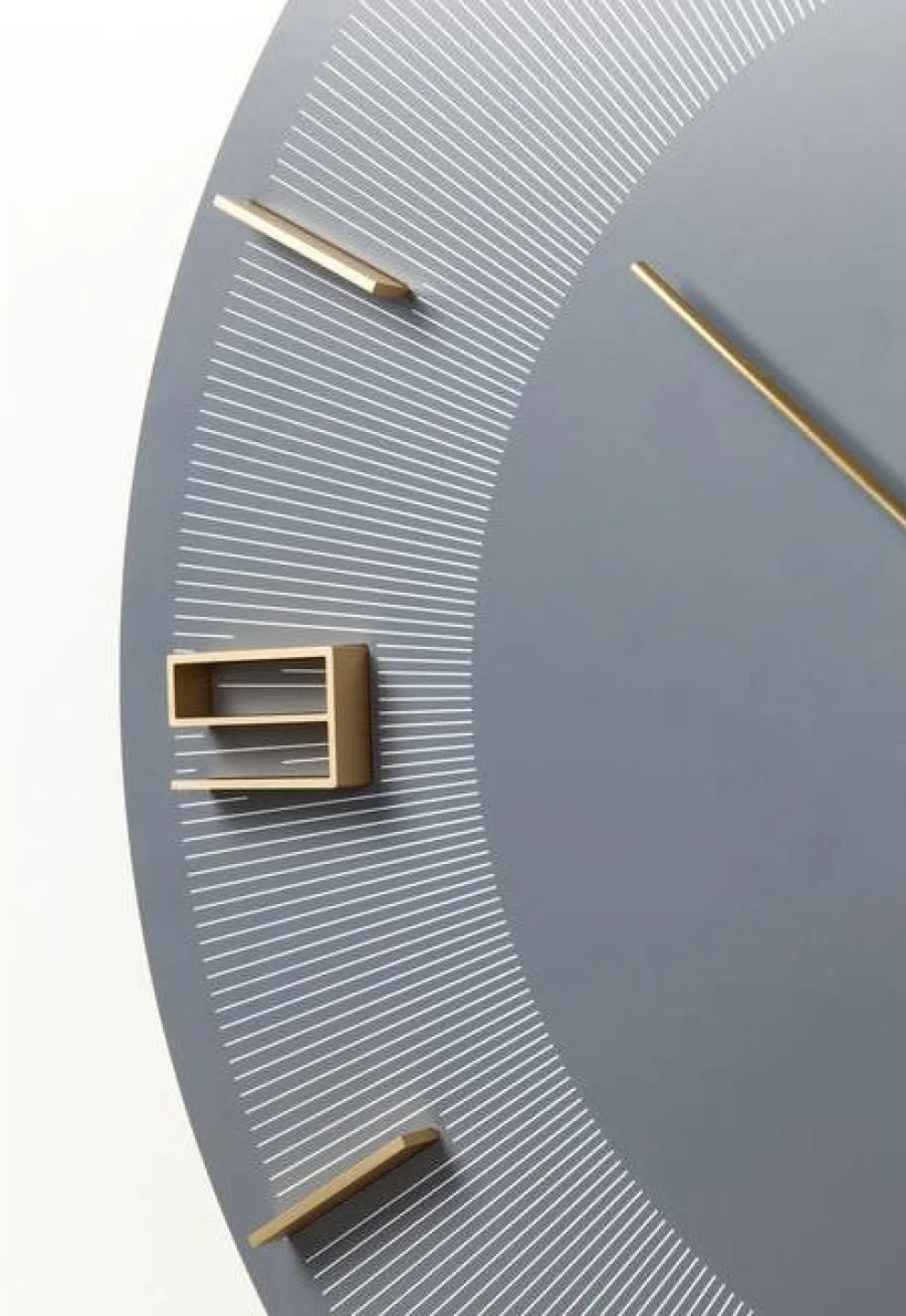 Wandklok Leonardo Grijs-Goud