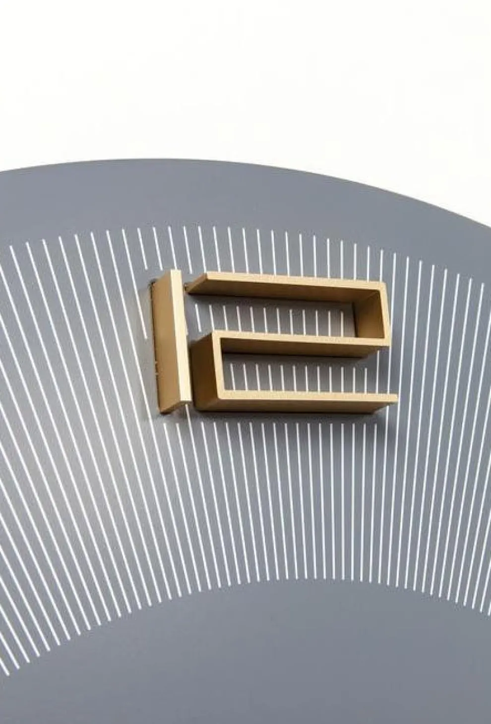 Wandklok Leonardo Grijs-Goud