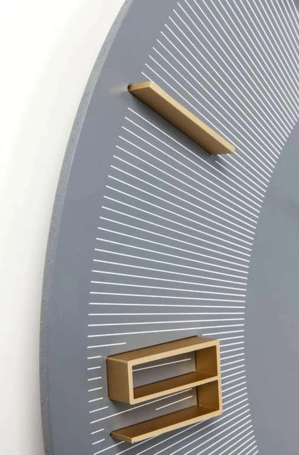 Wandklok Leonardo Grijs-Goud