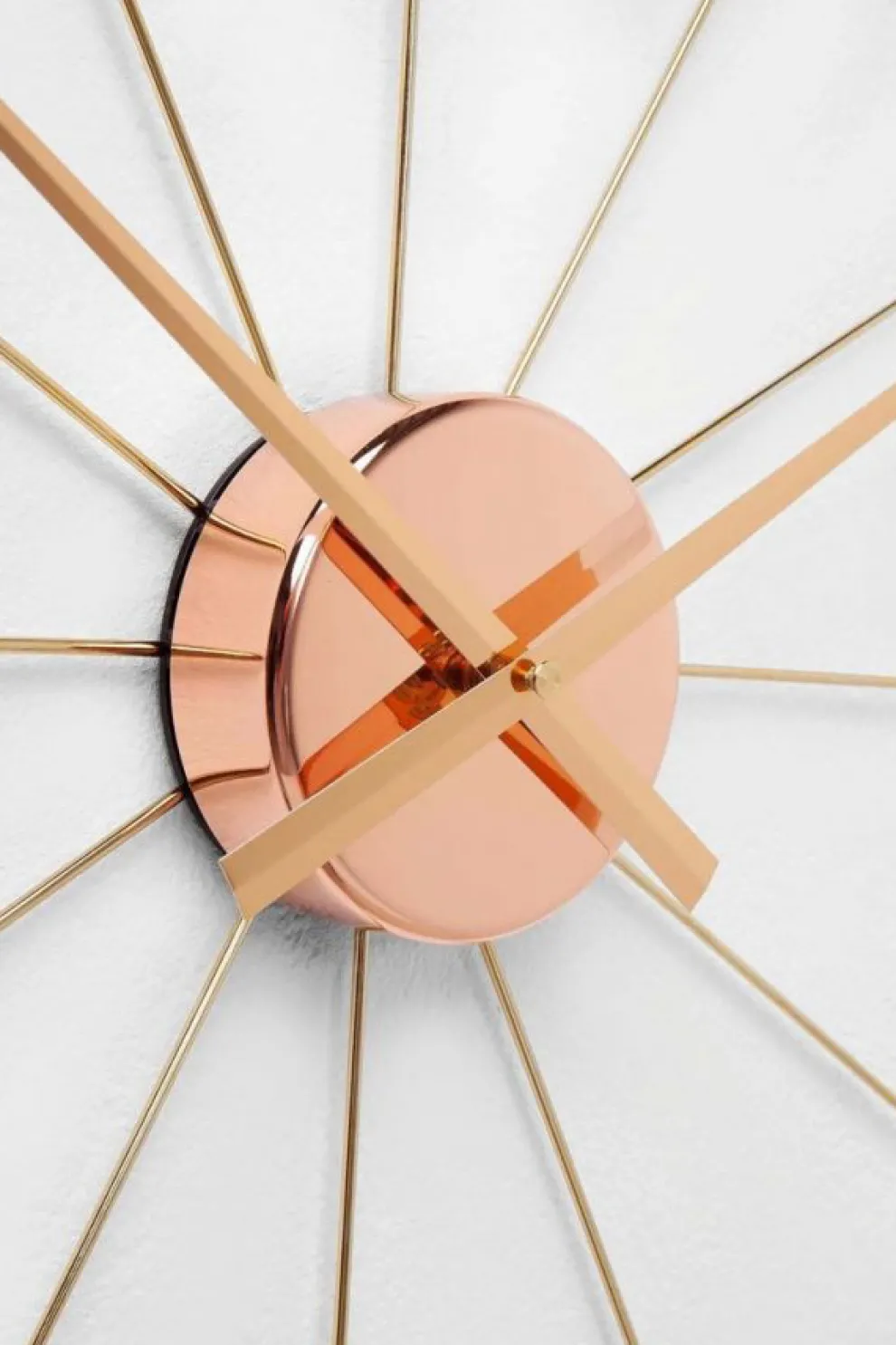 Wandklok Like Umbrella Rosé Goud