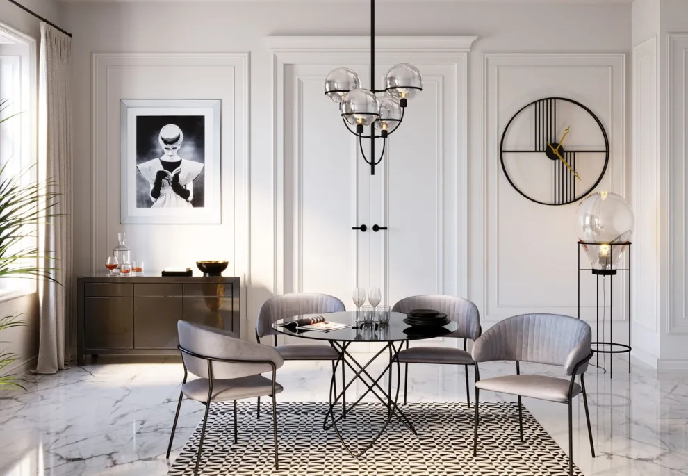 Wandklok Strings Ø60cm