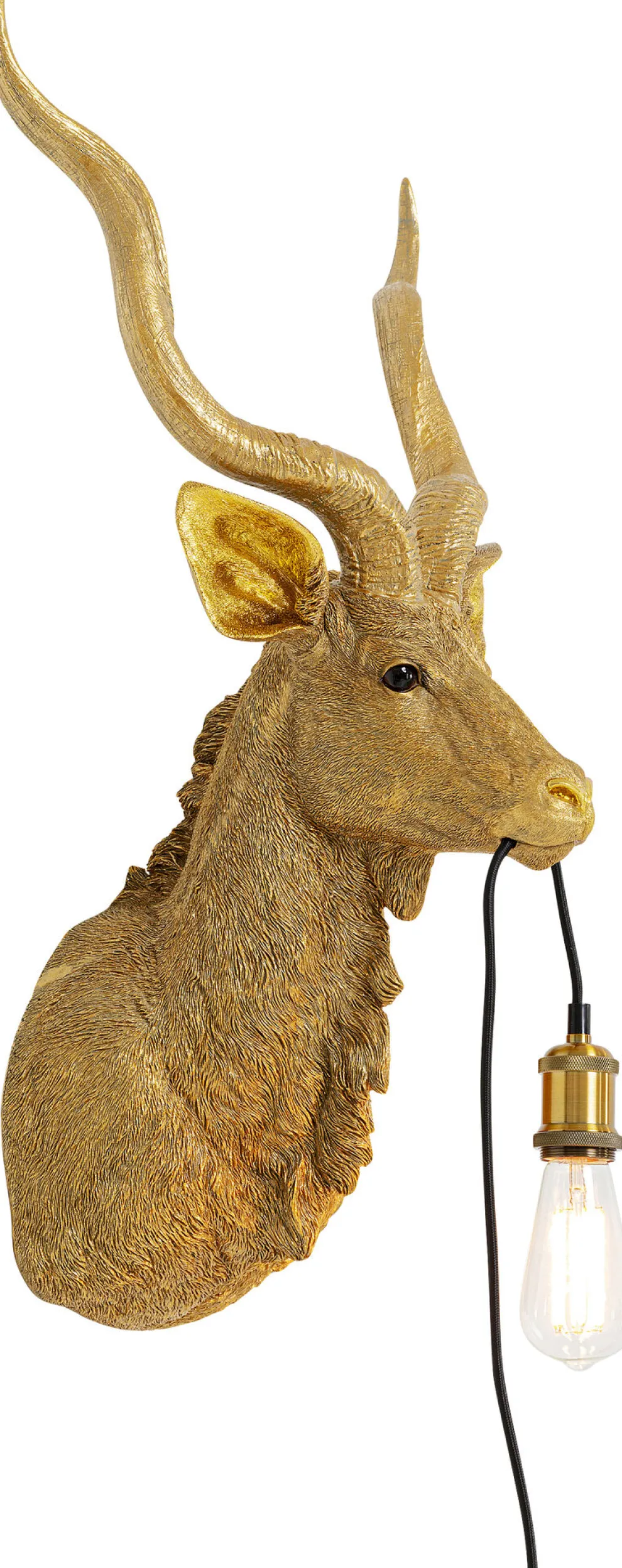 Wandlamp Animal Goat Gold 45x74cm