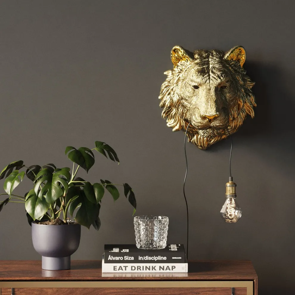 Wandlamp Animal Tiger Head