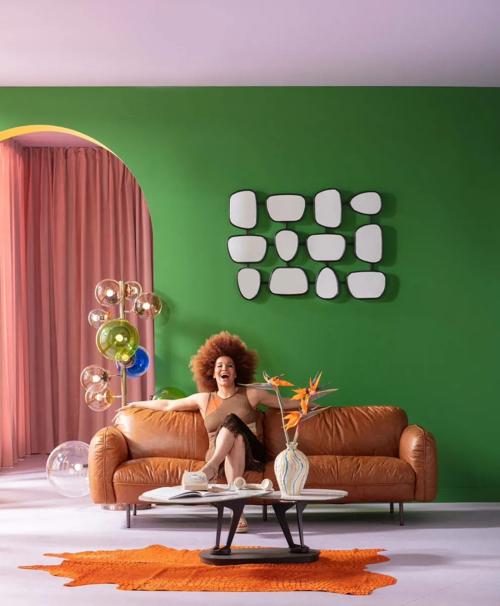 Wandspiegel Nastro Black 80x114cm