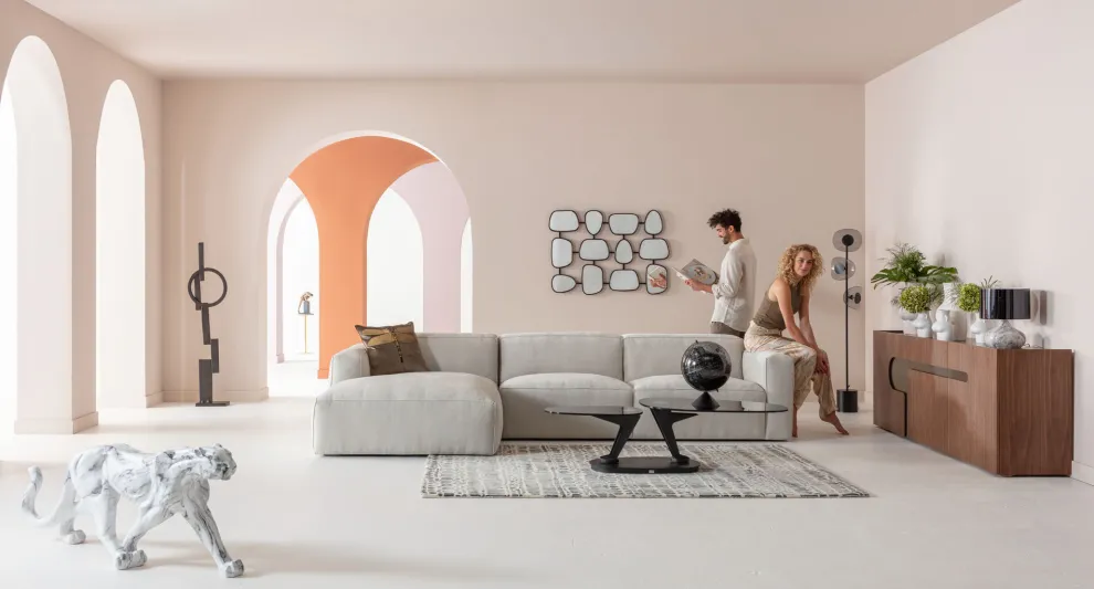 Wandspiegel Nastro Black 80x114cm