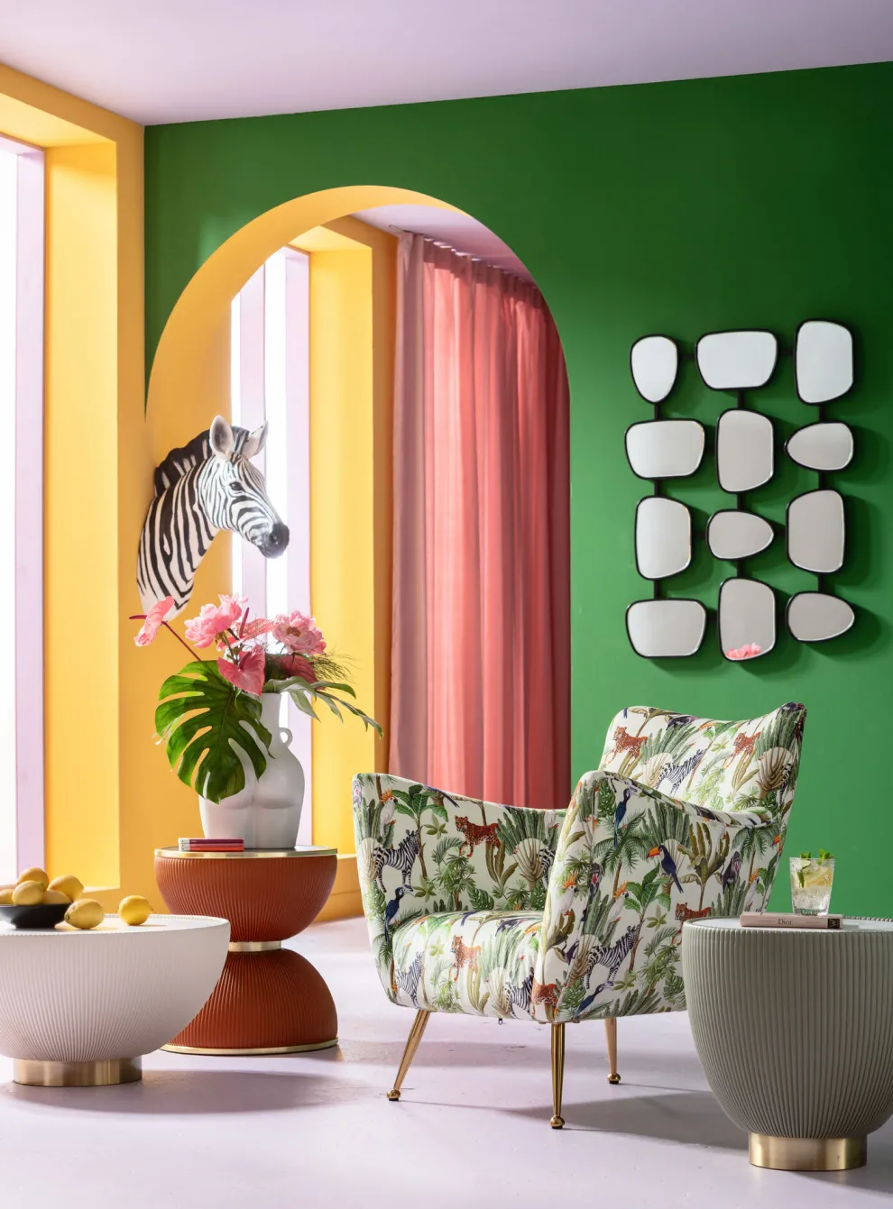 Wandspiegel Nastro Black 80x114cm