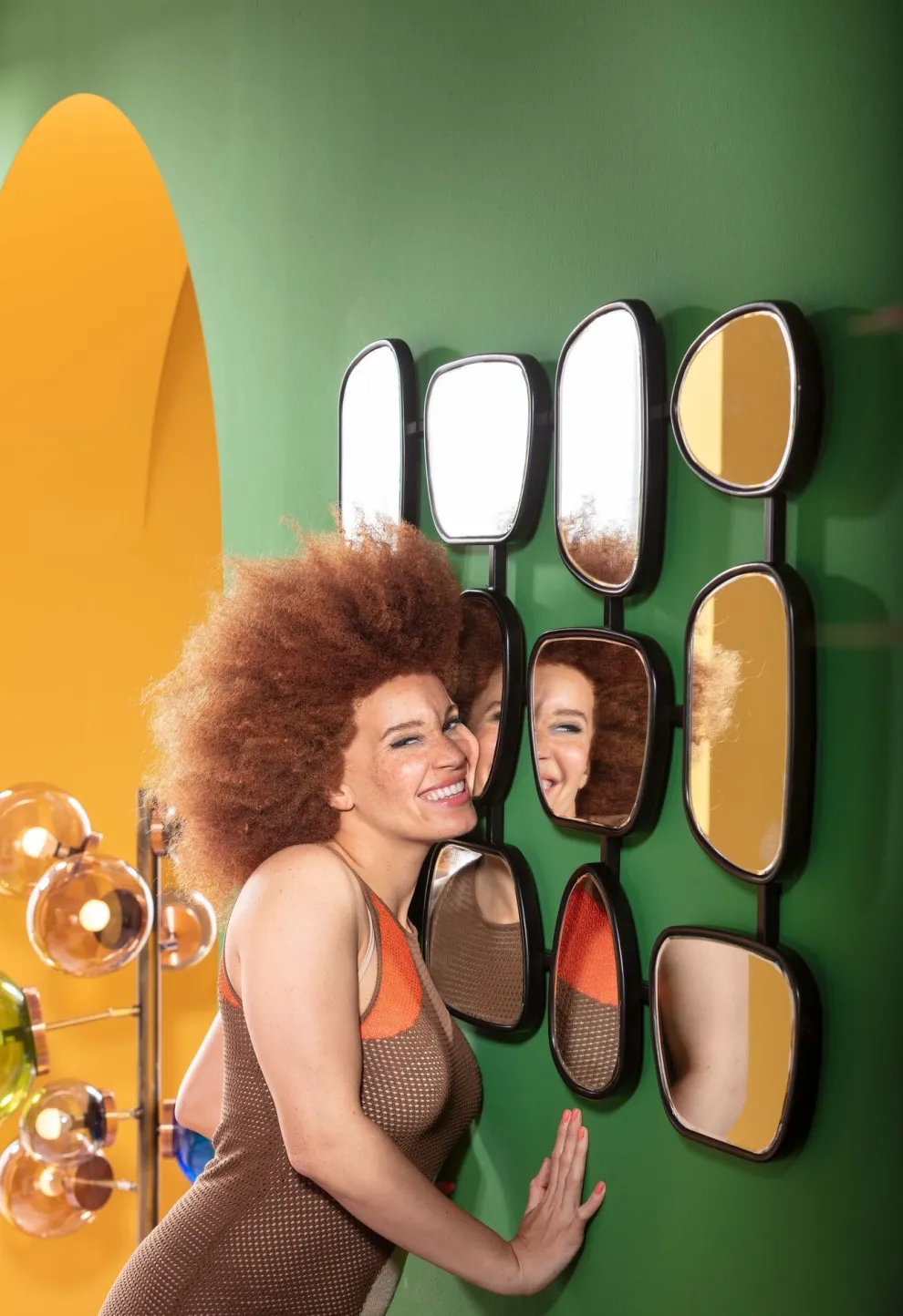 Wandspiegel Nastro Black 80x114cm